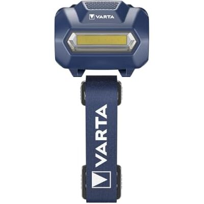 Varta LED-pannlampa, Headlight H10, pannlampa 45° justerbar huvud högeffekts-LED, stöttåligt hölje, tvättbart pannband, utan batterier, hantverk och i hushåll, Kräver 3x AAA Batterier Varta LED-pannlampa, Headlight H10, pannlampa 45° justerbar huvud högeffekts-LED, stöttåligt hölje, tvättbart pannband, utan batterier, hantverk och i hushåll, Kräver 3x AAA Batterier