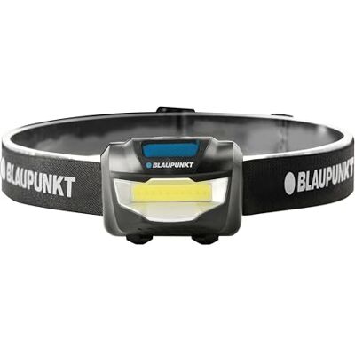 Blaupunkt LED-pannlampa med 200 lumen huvudlampa, 3 ljuslägen, ljus och lätt, vattentålig, långvarig – 5 timmars drifttid batteridriven – camping, löpning, gör-det-själv och nödsituation Blaupunkt LED-pannlampa med 200 lumen huvudlampa, 3 ljuslägen, ljus och lätt, vattentålig, långvarig – 5 timmars drifttid batteridriven – camping, löpning, gör-det-själv och nödsituation