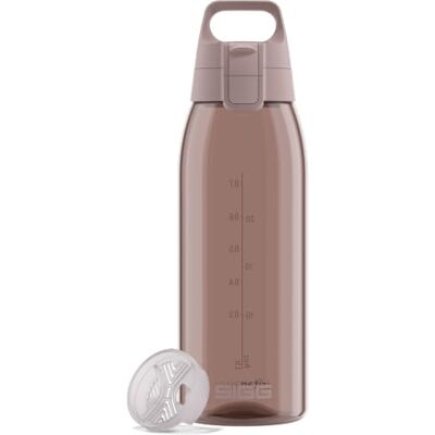 Sigg – Tritan vattenflaska – Total Color ONE Dusk – lämplig för kolsyrade drycker – diskmaskinssäker – läckagesäker – lätt – BPA-fri – dusch – 1 l Sigg – Tritan vattenflaska – Total Color ONE Dusk – lämplig för kolsyrade drycker – diskmaskinssäker – läckagesäker – lätt – BPA-fri – dusch – 1 l