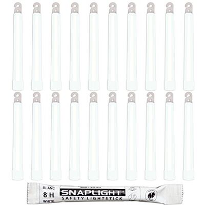 Cyalume SnapLight vita glödpinnar – 15 cm industriell kvalitet, högintensiva ljuspinnar med 8 timmars varaktighet (paket med 20) Cyalume SnapLight vita glödpinnar – 15 cm industriell kvalitet, högintensiva ljuspinnar med 8 timmars varaktighet (paket med 20)