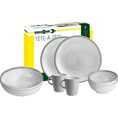 BRUNNER 0830143N.C4X Campingsel-set för 2 personer, Tête-À-Tête Bellagio, 8 delar BRUNNER 0830143N.C4X Campingsel-set för 2 personer, Tête-À-Tête Bellagio, 8 delar