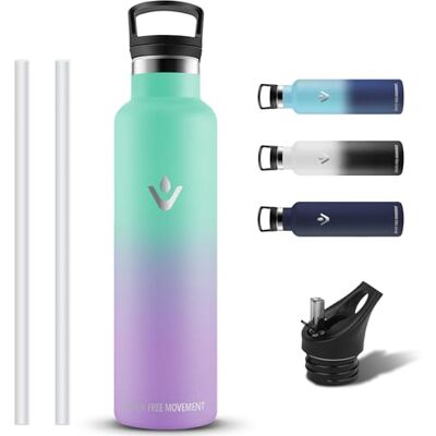 Grsta Termisk flaska, 1 liter vattenflaska, BPA-fri, rostfritt stål, läckagefria, metallflaskor, håller sig varm i 12 timmar/kall 24 timmar, termisk vattenflaska för träning, camping, vandring Grsta Termisk flaska, 1 liter vattenflaska, BPA-fri, rostfritt stål, läckagefria, metallflaskor, håller sig varm i 12 timmar/kall 24 timmar, termisk vattenflaska för träning, camping, vandring