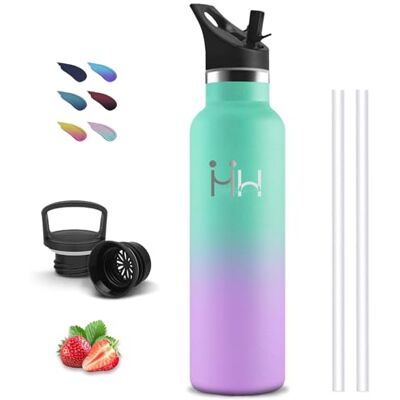 Grsta Termisk flaska, 1 liter vattenflaska, BPA-fri, sugrör, läckagefri, rostfritt stål, Doble Aislamiento, camping, gym, vandring Grsta Termisk flaska, 1 liter vattenflaska, BPA-fri, sugrör, läckagefri, rostfritt stål, Doble Aislamiento, camping, gym, vandring