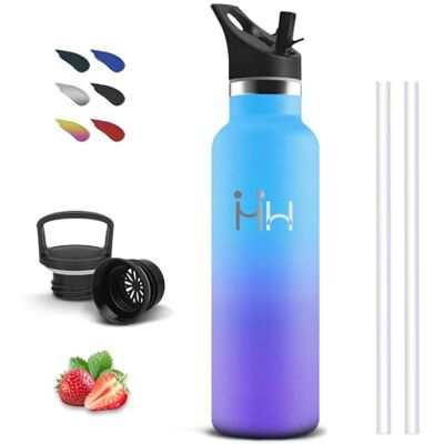 Grsta Termisk flaska, 750ml, BPA-fri, vattenflaska med sugrör, läckagefri, termisk flaska, rostfritt stål, Doble Aislamiento, vattenflaska för vandring, camping, gym Grsta Termisk flaska, 750ml, BPA-fri, vattenflaska med sugrör, läckagefri, termisk flaska, rostfritt stål, Doble Aislamiento, vattenflaska för vandring, camping, gym