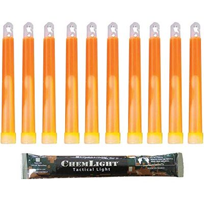 Cyalume Orange Militärklass 15 cm Chemlight Lightstick 15 cm, Ultra High Intensity 5 minuter 10-pack Cyalume Orange Militärklass 15 cm Chemlight Lightstick 15 cm, Ultra High Intensity 5 minuter 10-pack