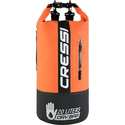 CRESSI DRY BAG PREMIUM 20L BI-COLOR BLACK ORANGE CRESSI DRY BAG PREMIUM 20L BI-COLOR BLACK ORANGE