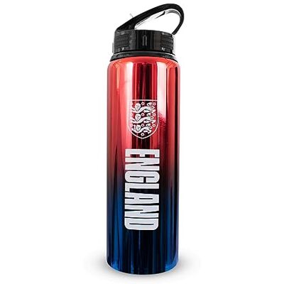 Hy-Pro officiellt licensierad England FA 750 ml aluminium UV-flaska integrerad hopfällbar strå, neokromfinish, läckagesäker, lätt, BPA-fri Hy-Pro officiellt licensierad England FA 750 ml aluminium UV-flaska integrerad hopfällbar strå, neokromfinish, läckagesäker, lätt, BPA-fri