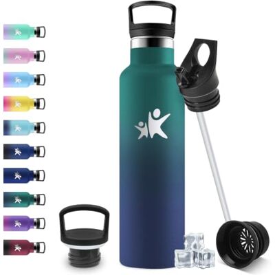 JAPORIA 750 ml Termisk Vattenflaska med sugrör, läckagesäker, enkel rengöring, BPA-fri, återanvändbar, vattenflaska för vuxna, camping, cykling, arbete, resor JAPORIA 750 ml Termisk Vattenflaska med sugrör, läckagesäker, enkel rengöring, BPA-fri, återanvändbar, vattenflaska för vuxna, camping, cykling, arbete, resor