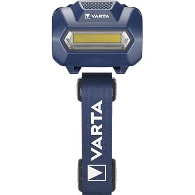 Varta LED-pannlampa, Headlight H10, pannlampa 45° justerbar huvud högeffekts-LED, stöttåligt hölje, tvättbart pannband, utan batterier, hantverk och i hushåll, Kräver 3x AAA Batterier Varta LED-pannlampa, Headlight H10, pannlampa 45° justerbar huvud högeffekts-LED, stöttåligt hölje, tvättbart pannband, utan batterier, hantverk och i hushåll, Kräver 3x AAA Batterier