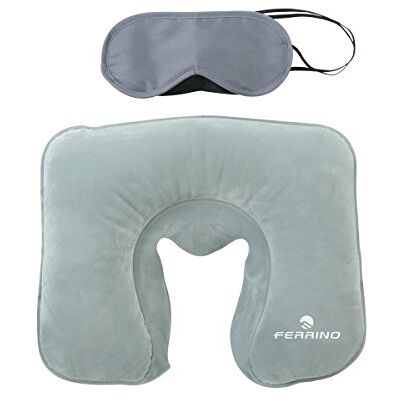 Ferrino Set Travel, Kudde & mask Unisex Vuxen, Grå (grå), Medium Ferrino Set Travel, Kudde & mask Unisex Vuxen, Grå (grå), Medium