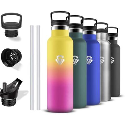 Grsta Termisk flaska, 500 ml vattenflaska, BPA-fri, vattenflaska med sugrör, läckagefri, barnflaska, håller sig varm i 12 timmar/kall 24 timmar, termosflaska för skolan, camping, kontor Grsta Termisk flaska, 500 ml vattenflaska, BPA-fri, vattenflaska med sugrör, läckagefri, barnflaska, håller sig varm i 12 timmar/kall 24 timmar, termosflaska för skolan, camping, kontor