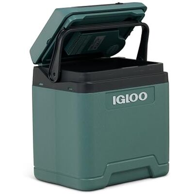 Igloo IE27 elektrisk kylbox, 12V och 230V, 27L – kompakt minikyl för bil, camping, semester, båt och festivaler – lätt, portabel, med praktiskt kabelfack och Eco/Max-läge Igloo IE27 elektrisk kylbox, 12V och 230V, 27L – kompakt minikyl för bil, camping, semester, båt och festivaler – lätt, portabel, med praktiskt kabelfack och Eco/Max-läge