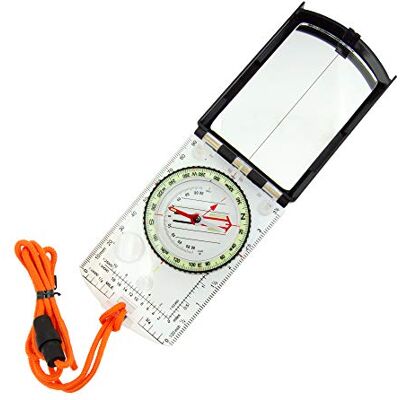 Sun Company Sighting Map Compass med justerbar lutning – handhållen orientering basplatta kompass för vandring, backpacking och överlevnad navigering Sun Company Sighting Map Compass med justerbar lutning – handhållen orientering basplatta kompass för vandring, backpacking och överlevnad navigering