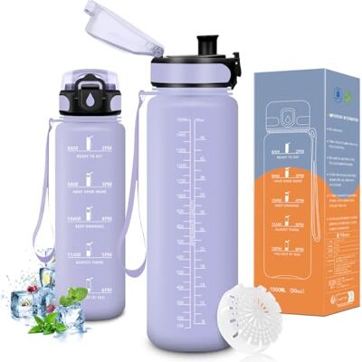 Vikaster Flaska 1 500 ml, stor vattenflaska, lämplig för kolsyra, läckagesäker vattenflaska, sportflaska för fitness, utomhus Vikaster Flaska 1 500 ml, stor vattenflaska, lämplig för kolsyra, läckagesäker vattenflaska, sportflaska för fitness, utomhus