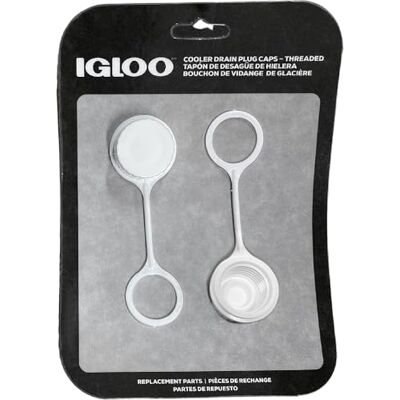 Igloo kylare gängade dräneringsplugg med plastbindning 20049 vit liten Igloo kylare gängade dräneringsplugg med plastbindning 20049 vit liten