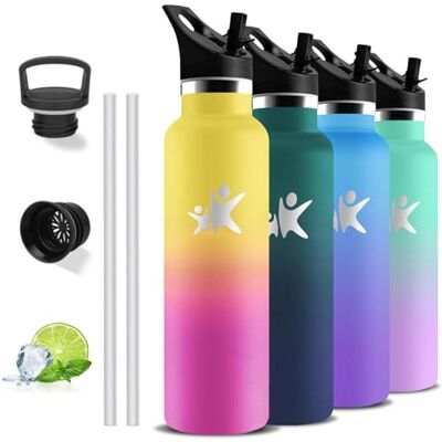 Grsta Termisk vattenflaska, 1 liter, BPA-fri, vattenflaska med sugrör, läckagefri, vattenflaska i rostfritt stål, 18/8 rostfritt stål, flaskor för sport, camping, gym Grsta Termisk vattenflaska, 1 liter, BPA-fri, vattenflaska med sugrör, läckagefri, vattenflaska i rostfritt stål, 18/8 rostfritt stål, flaskor för sport, camping, gym