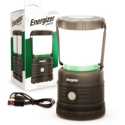 Energizer uppladdningsbar LED campinglykta PRO, superljust tältljus, robusta lyktor för nödsituation, vandring och fiske Energizer uppladdningsbar LED campinglykta PRO, superljust tältljus, robusta lyktor för nödsituation, vandring och fiske