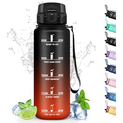 Grsta Dricksflaska, vattenflaska, 1,5 liter, sportvattenflaska med filter, vandringsvattenflaska med tidsmärkning, kan bäras, vuxenvattenflaska för fitness, camping, utomhus Grsta Dricksflaska, vattenflaska, 1,5 liter, sportvattenflaska med filter, vandringsvattenflaska med tidsmärkning, kan bäras, vuxenvattenflaska för fitness, camping, utomhus