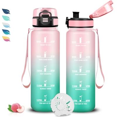 Grsta 0,5 liters flaska, motiverande flaska, läckagefri flaska, lätt att bära, timflaska, graderad flaska, lätt att rengöra, för yoga, träning, camping, skola, kontor Grsta 0,5 liters flaska, motiverande flaska, läckagefri flaska, lätt att bära, timflaska, graderad flaska, lätt att rengöra, för yoga, träning, camping, skola, kontor