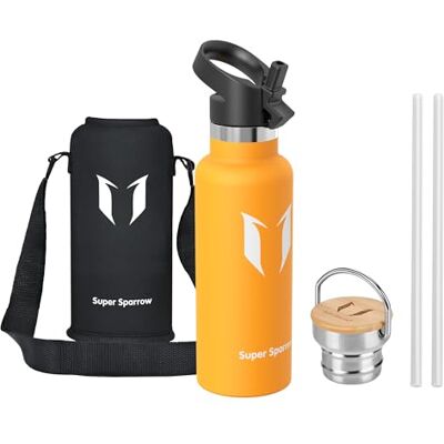 Super Sparrow Sparrow Isolerad Vattenflaska Rostfritt Metallflaska Sugrör 500/750ml/1L Sportflaska, Dricksflaska, TermosFlaska, Håller kallt/varmt, BPA-fri & tål diskmaskin, Sport, TwistTrail 2 lock & påse Super Sparrow Sparrow Isolerad Vattenflaska Rostfritt Metallflaska Sugrör 500/750ml/1L Sportflaska, Dricksflaska, TermosFlaska, Håller kallt/varmt, BPA-fri & tål diskmaskin, Sport, TwistTrail 2 lock & påse