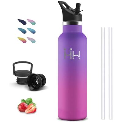 Grsta Termisk flaska, 1 liter vattenflaska, BPA-fri, vattenflaska med sugrör, läckagefri, vattenflaska i rostfritt stål, Doble Aislamiento, flaskor för camping, gym, vandring Grsta Termisk flaska, 1 liter vattenflaska, BPA-fri, vattenflaska med sugrör, läckagefri, vattenflaska i rostfritt stål, Doble Aislamiento, flaskor för camping, gym, vandring
