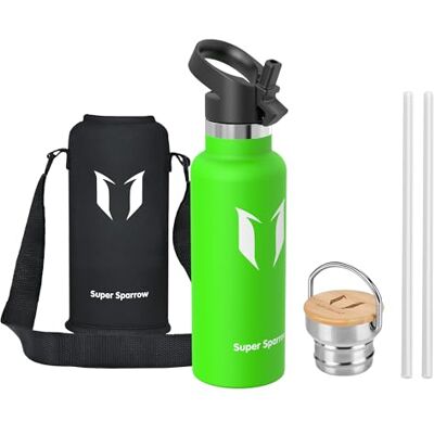 Super Sparrow Sparrow Isolerad Vattenflaska Rostfritt Metallflaska Sugrör 500/750ml/1L Sportflaska, Dricksflaska, TermosFlaska, Håller kallt/varmt, BPA-fri & tål diskmaskin, Sport, TwistTrail 2 lock & påse Super Sparrow Sparrow Isolerad Vattenflaska Rostfritt Metallflaska Sugrör 500/750ml/1L Sportflaska, Dricksflaska, TermosFlaska, Håller kallt/varmt, BPA-fri & tål diskmaskin, Sport, TwistTrail 2 lock & påse