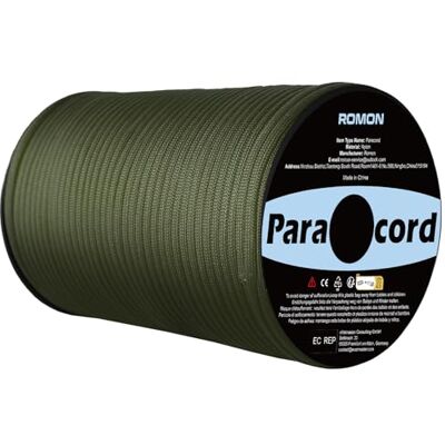 Romon paracord 4 mm, 100 m paracordsnören, rep, 9 kärnsträngar, paracordband, snöre, rivbeständigt rep, solsegel, nylon paracord överlevnad, paracord, repsnöre för utomhus, överlevnad, camping, Romon paracord 4 mm, 100 m paracordsnören, rep, 9 kärnsträngar, paracordband, snöre, rivbeständigt rep, solsegel, nylon paracord överlevnad, paracord, repsnöre för utomhus, överlevnad, camping,