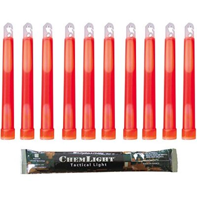 Cyalume Technologies SA9-1027054AM Chemlight, röd (förpackning med 10) Cyalume Technologies SA9-1027054AM Chemlight, röd (förpackning med 10)