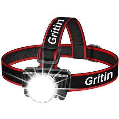 Gritin LED Pannlampa, USB Laddningsbar Pannlampa Strålkastare Superljus, Rörelsesensor, 90° Justerbar Roterande, 4 Ljuslägen, Lång Batteritid Perfekt för Löpning, Camping, etc. Gritin LED Pannlampa, USB Laddningsbar Pannlampa Strålkastare Superljus, Rörelsesensor, 90° Justerbar Roterande, 4 Ljuslägen, Lång Batteritid Perfekt för Löpning, Camping, etc.