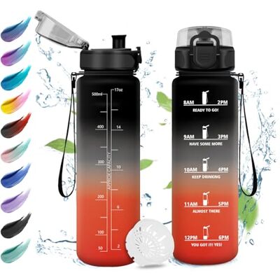 KollyKolla 500 ml vattenflaska för flickor läckagesäker motiverande med filter sportvattenflaska med tidsindikator för barn camping skola kontor KollyKolla 500 ml vattenflaska för flickor läckagesäker motiverande med filter sportvattenflaska med tidsindikator för barn camping skola kontor
