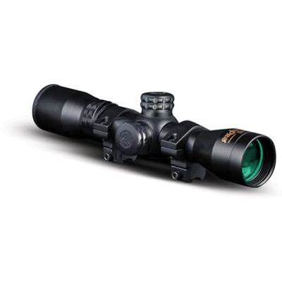 Konus PRO 4 x 32 för 22-kalibergevär och rörelsemål med automatisk parallaxutjämning, 4 x 32 zoom Konus PRO 4 x 32 för 22-kalibergevär och rörelsemål med automatisk parallaxutjämning, 4 x 32 zoom