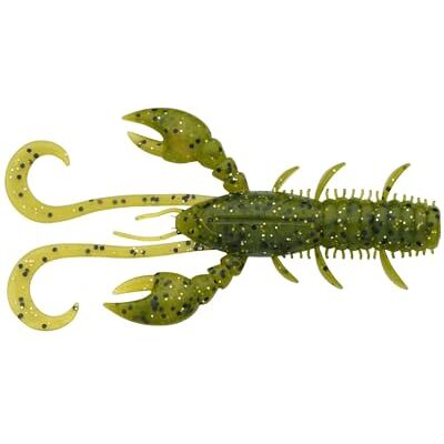 Berkley Pulse Realistic Craw; kräftbete i mjukplast för predatorfiske i sötvatten; Texas, Carolina, Cheb Rig, Ned Rig & Jighead; räksmak för abborre, gös, 10cm, Green Olive Berkley Pulse Realistic Craw; kräftbete i mjukplast för predatorfiske i sötvatten; Texas, Carolina, Cheb Rig, Ned Rig & Jighead; räksmak för abborre, gös, 10cm, Green Olive