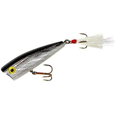 Rebel Lures Fiskbete Magnum Pop R, silver/svart, 7 cm Rebel Lures Fiskbete Magnum Pop R, silver/svart, 7 cm