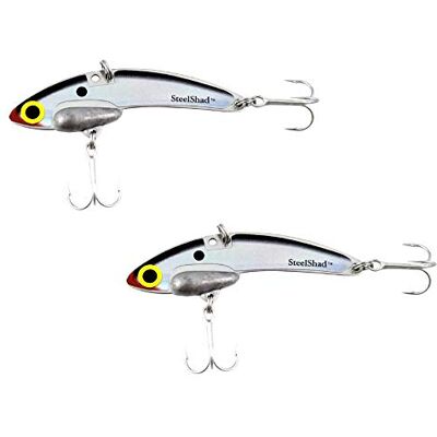 SteelShad Unisex vuxna miniserien '1 113,4 g, 2 stycken lipless crankbait för sötvattenfiske, Shad (1/4 oz), tennessee-majsch, 1/4 oz SteelShad Unisex vuxna miniserien '1 113,4 g, 2 stycken lipless crankbait för sötvattenfiske, Shad (1/4 oz), tennessee-majsch, 1/4 oz