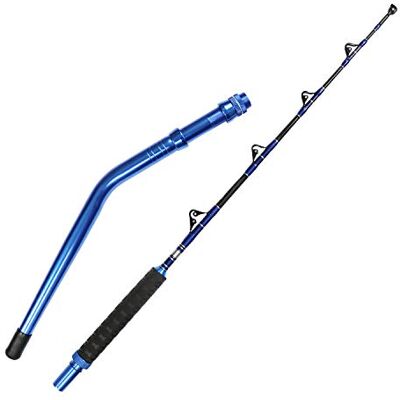 Fiblink Bent Butt Fishing Rod 2-Piece Trolling Rod Saltwater Offshore Rod Conventional Boat Fishing Pole (5'6" 80-120lb) Fiblink Bent Butt Fishing Rod 2-Piece Trolling Rod Saltwater Offshore Rod Conventional Boat Fishing Pole (5'6" 80-120lb)