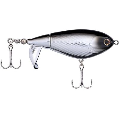 Berkley Choppo topwater fiskedrag för toppvatten, svart krom, 75 mm toppvatten, förbättrad propelleryta för maximal störning, utrustad med Sharp Fusion19 krok Berkley Choppo topwater fiskedrag för toppvatten, svart krom, 75 mm toppvatten, förbättrad propelleryta för maximal störning, utrustad med Sharp Fusion19 krok