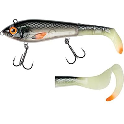 Abu Garcia Svartzonker Mchybrid Hybrid Fiskebete, Mjuk Och Hård Hybriddesign För Gädd-, Abborr- Och Öringfiske I Söt- Och Saltvatten, Handmålad, Glow Shad 20 Cm Abu Garcia Svartzonker Mchybrid Hybrid Fiskebete, Mjuk Och Hård Hybriddesign För Gädd-, Abborr- Och Öringfiske I Söt- Och Saltvatten, Handmålad, Glow Shad 20 Cm