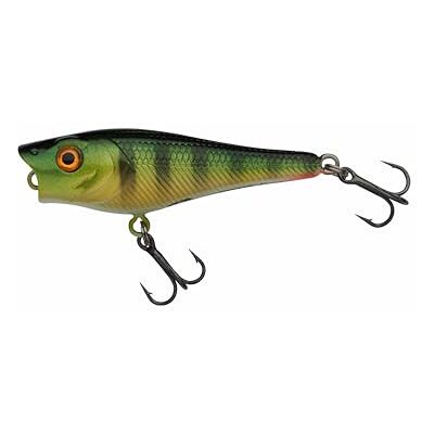 Berkley Pulse Pop Fishing Lure, flytande Topwater Popper-bete, realistisk betesfisk för predatorfiskfiskare, lång kastning och vattenplaskande yta, sötvatten och saltvatten, 5cm, Red Head Berkley Pulse Pop Fishing Lure, flytande Topwater Popper-bete, realistisk betesfisk för predatorfiskfiskare, lång kastning och vattenplaskande yta, sötvatten och saltvatten, 5cm, Red Head