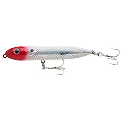 Heddon Saltwater Super Spook Xt drag, rött huvud blinkar, 5-tums Heddon Saltwater Super Spook Xt drag, rött huvud blinkar, 5-tums