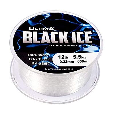 ULTIMA Black Ice 600 m spole stark kristallklar havsfiskelina – kristall, 0,32 mm – 5,5 kg (12,0lb) ULTIMA Black Ice 600 m spole stark kristallklar havsfiskelina – kristall, 0,32 mm – 5,5 kg (12,0lb)