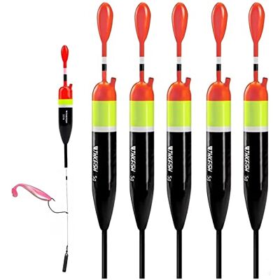 THKFISH Fiskespolar Och Vilstolar Slip Spolar För Fiske Balsa Flyter Crappie Fiske Spolar Flytande 1/6 Oz (3,47 X 0,47 X 6,74 Tum) – 5 St THKFISH Fiskespolar Och Vilstolar Slip Spolar För Fiske Balsa Flyter Crappie Fiske Spolar Flytande 1/6 Oz (3,47 X 0,47 X 6,74 Tum) – 5 St