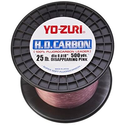 Yo-Zuri H.D. Kolfluorkol 100% ledare 500 Yds 11,3 kg 458 M (0,457 mm) försvinner rosa Yo-Zuri H.D. Kolfluorkol 100% ledare 500 Yds 11,3 kg 458 M (0,457 mm) försvinner rosa