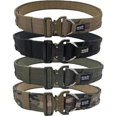 AYIN TACTICAL Snabbfrigörande Rigger MOLLE Bälte 3,8 cm Inre och 5,08 cm Yttre Räckvidd, Taktiskt Kraftigt, Prärievarg, Stor/X-Large AYIN TACTICAL Snabbfrigörande Rigger MOLLE Bälte 3,8 cm Inre och 5,08 cm Yttre Räckvidd, Taktiskt Kraftigt, Prärievarg, Stor/X-Large