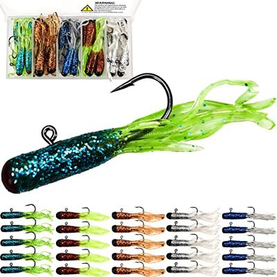 VMSIXVM Tub baits tub jigghuvuden Swimbaits förriggat tubkit mjuk plast fiskedrag grimma mask, rör bete krokar crickie jiggar lures tackle tackle för bas, öring, fiske VMSIXVM Tub baits tub jigghuvuden Swimbaits förriggat tubkit mjuk plast fiskedrag grimma mask, rör bete krokar crickie jiggar lures tackle tackle för bas, öring, fiske