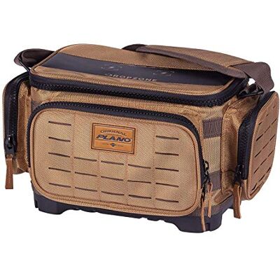 Plano Guide Series 3500 Väska för fiskeutrustning, beige, inkluderar 5 st 3500-Stowaway-organisationslådor, premium, mjuk fiskeutrustning, vattentät och halkfri bas Plano Guide Series 3500 Väska för fiskeutrustning, beige, inkluderar 5 st 3500-Stowaway-organisationslådor, premium, mjuk fiskeutrustning, vattentät och halkfri bas