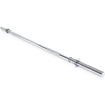 G5 HT SPORT Kromatisk styrketräningstång 【150,180,215 cm med skruvstängning 25 mm】Max belastning 136 kg Halkfritt grepp Tyngdlyftning Fitness och muskelträning (150 cm) G5 HT SPORT Kromatisk styrketräningstång 【150,180,215 cm med skruvstängning 25 mm】Max belastning 136 kg Halkfritt grepp Tyngdlyftning Fitness och muskelträning (150 cm)