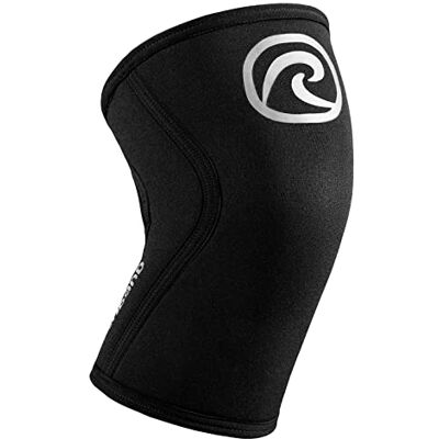 Rehband 5 mm neopren knästöd knästöd knästöd stabiliserar leder och muskler perfekt för sport bodybuilding, färg: silver/svart, storlek: S Rehband 5 mm neopren knästöd knästöd knästöd stabiliserar leder och muskler perfekt för sport bodybuilding, färg: silver/svart, storlek: S