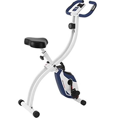 Ultrasport F-Bike 150, Cykeltränare, fitnesscykel, LCD träningsdator, hopfällbar motionscykel, maximal användarvikt 110 kg, pulsmätning, 8 motståndsnivåer, Marinblått Ultrasport F-Bike 150, Cykeltränare, fitnesscykel, LCD träningsdator, hopfällbar motionscykel, maximal användarvikt 110 kg, pulsmätning, 8 motståndsnivåer, Marinblått