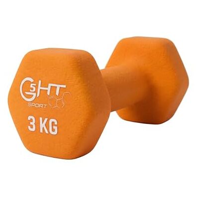 G5 HT SPORT Neopren hantlar för gym och hemmagym halkfri 0,5 till 6 kg Par eller Single (1x3kg) G5 HT SPORT Neopren hantlar för gym och hemmagym halkfri 0,5 till 6 kg Par eller Single (1x3kg)