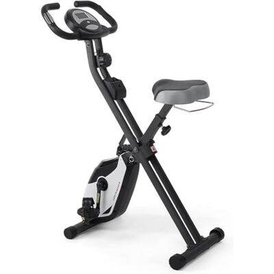 Ultrasport F-Bike Heavy, cykeltränare, fitnesscykel LCD träningsdator, hopfällbar hemmatränare, max. användarvikt 130 kg, pulsmätning, 8 motståndsnivåer, handdukshållare, Mattsvart Ultrasport F-Bike Heavy, cykeltränare, fitnesscykel LCD träningsdator, hopfällbar hemmatränare, max. användarvikt 130 kg, pulsmätning, 8 motståndsnivåer, handdukshållare, Mattsvart